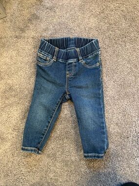GAP Toddler Blue Elastic Waist Denim Pants